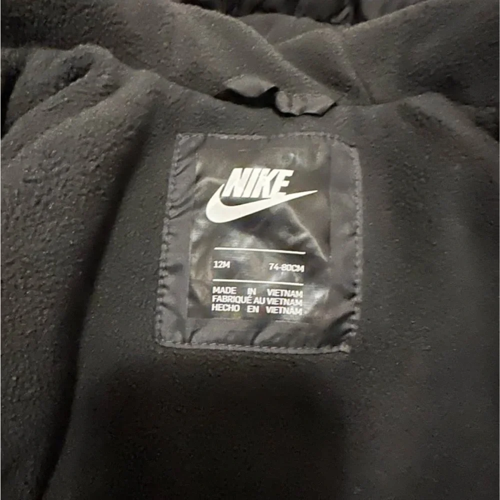 Nike camo fleece lined zip up jacket 12 Months - Picture 2 of 2